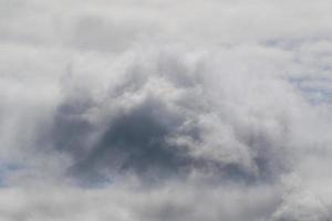 Stormy weather and dark clouds photo