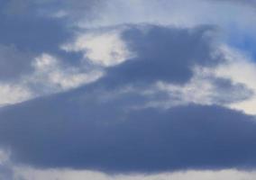 Stormy weather and dark clouds photo