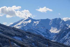 Winter landscape in Austrian Alps photo