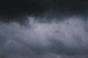 Stormy weather and dark clouds photo