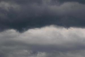 Stormy weather and dark clouds photo