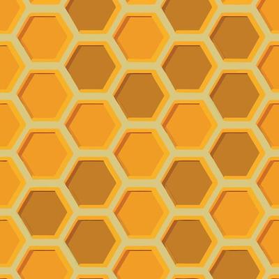 honeycomb based yellow hexagonal pattern