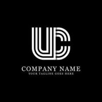 UC initial logo designs, creative monogram logo template vector