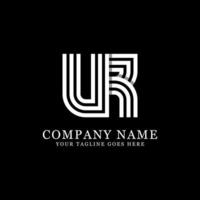 UR initial logo designs, creative monogram logo template vector