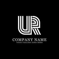 UR initial logo designs, creative monogram logo template vector