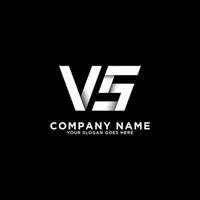 nombre inicial vs ilustración de vector de diseño de logotipo de letra, mejor para el logotipo de su empresa
