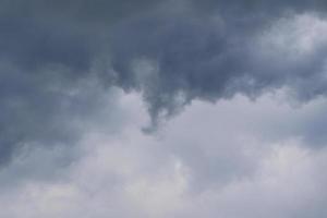 Stormy weather and dark clouds photo