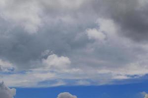 Stormy weather and dark clouds photo