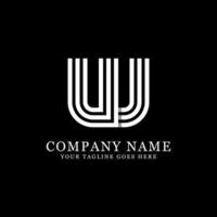 UU initial logo designs, creative monogram logo template vector