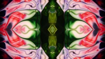 abstract kleurrijk verf verspreiding spiegel reflectie fantasie video