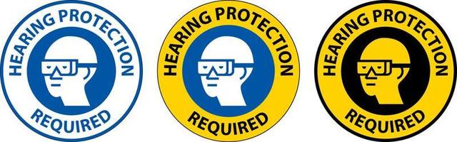 Label Floor Sign, Safety Glasses Required vector