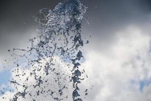 water splash in the sky photo