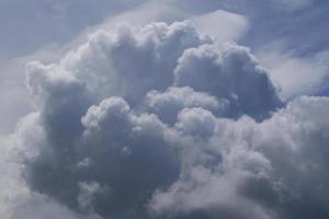 Stormy weather and dark clouds photo