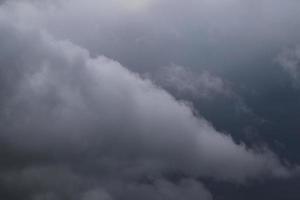 Stormy weather and dark clouds photo