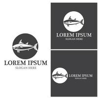 Fish logo template vector