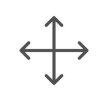 Arrows related icon outline and linear vector. vector