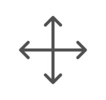 Arrows related icon outline and linear vector. vector