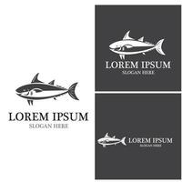 Fish logo template vector