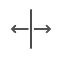 Arrows related icon outline and linear vector. vector