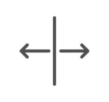 Arrows related icon outline and linear vector. vector