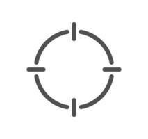 Target related icon outline and linear vector. vector