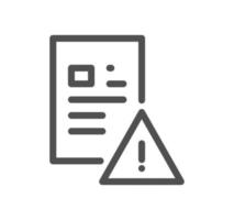 Cv and resume self presentation related icon outline and linear vector. vector