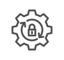 Setting and controls related icon outline and linear vector. vector