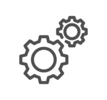 Setting and controls related icon outline and linear vector. vector