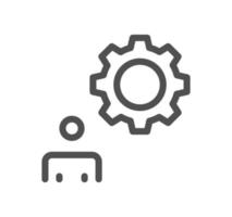 Setting and controls related icon outline and linear vector. vector