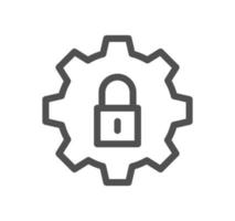 Setting and controls related icon outline and linear vector. vector