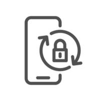 Locks related icon outline and linear vector. vector