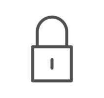 Locks related icon outline and linear vector. vector