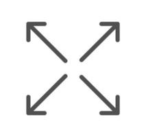 Arrows related icon outline and linear vector. vector