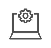 Setting and controls related icon outline and linear vector. vector