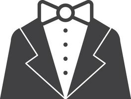 ilustración de traje de hombre en estilo minimalista vector