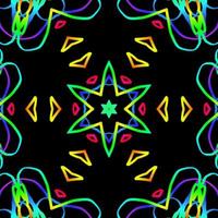 Abstract kaleidoscope background. Beautiful kaleidoscope seamless pattern. Multicolor mosaic texture. Seamless kaleidoscope texture. Unique kaleidoscope design vector
