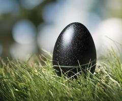 fotografía de un huevo de pascua decorado, pascua, festividad cristiana foto