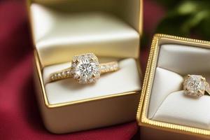 photography of A white candle that burns and next to a ring, love, heart, valentine photo