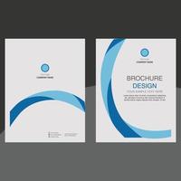 folleto corporativo, diseño de portada de folleto vector