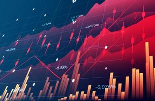 Graph with growing indicators. Business growth concept, profitable startup, profitable business strategy, photo