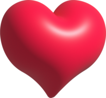 roze hart vorm icoon, Leuk vinden of liefde symbool voor Valentijnsdag dag, 3d geven illustratie png