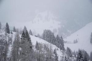 Winter landscape in Austrian Alps photo