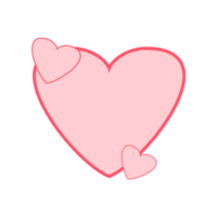 amo o ícone de coração rosa. logotipo do amor coração png