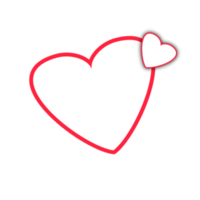 amore cuore icona rosa. amore logo cuore png