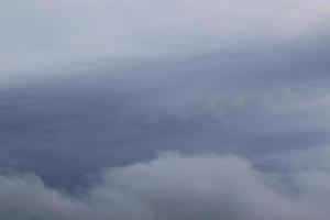 Stormy weather and dark clouds photo