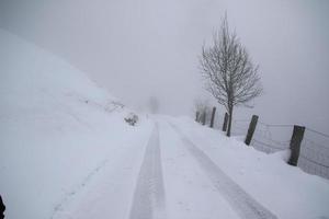 winter landscape in Austrian Alps photo