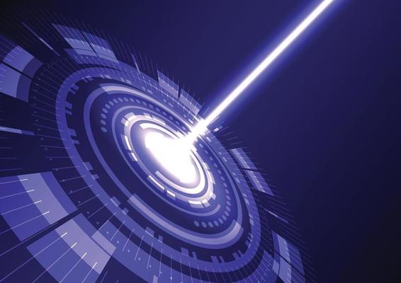 Abstract Digital Technology Blue Background