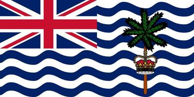 Flag of the British Overseas Territory of British Indian Ocean Territory. photo