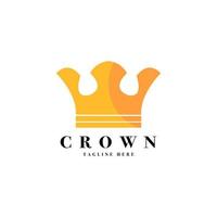 Vintage Crown Logo Royal King Queen abstract Logo design vector Template. Geometric symbol Logotype concept icon.