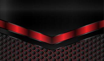 Black Metal Abstract Background with Red Glow vector